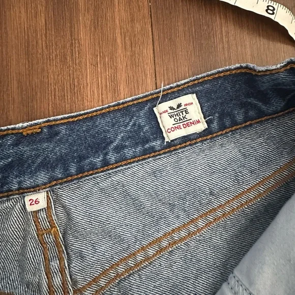 Levi’s 501 selvedge White Oak Cone denim raw hem button fly shorts 26 - Picture 2 of 10